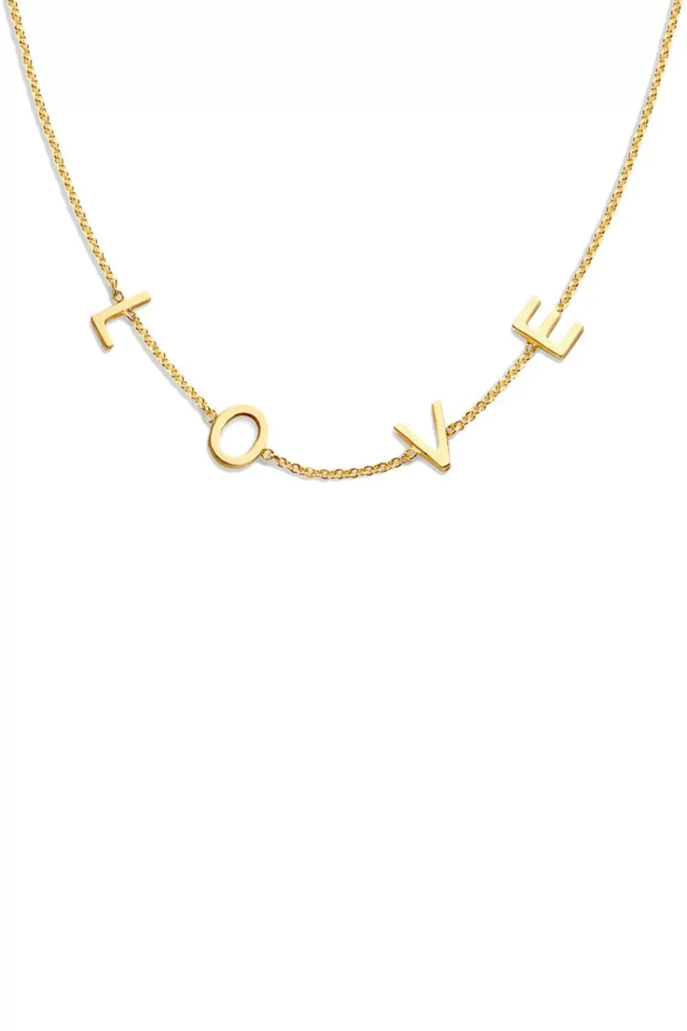 Sieraden<Gewoon Franky 14K Gouden Ketting Met Liefdesbrieven - Klein | Goud