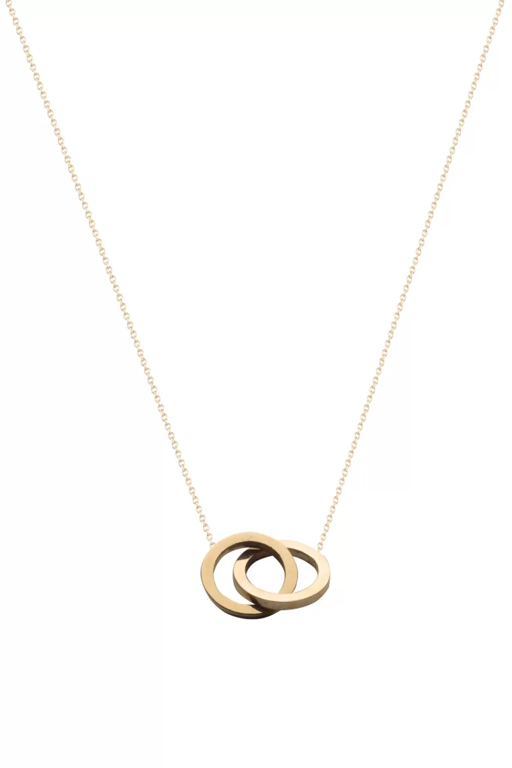 Sieraden<Gewoon Franky 14Kt Gouden Ketting Iconische Dubbele Open Cirkel 40 Cm | Goud