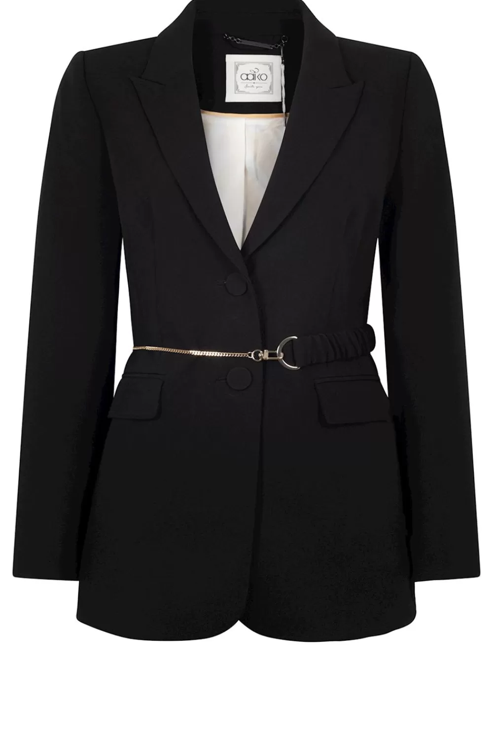 Jassen En Blazers<Aaiko Blazer Met Riem Amilla | Zwart