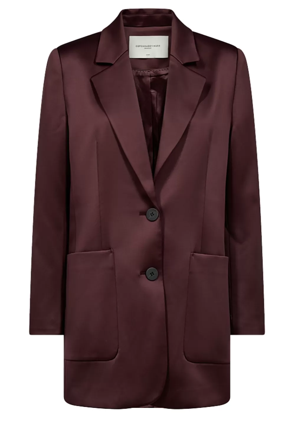 Jassen En Blazers<Kopenhagen Muze Blazer Met Satijnlook Shine | Bordeaux