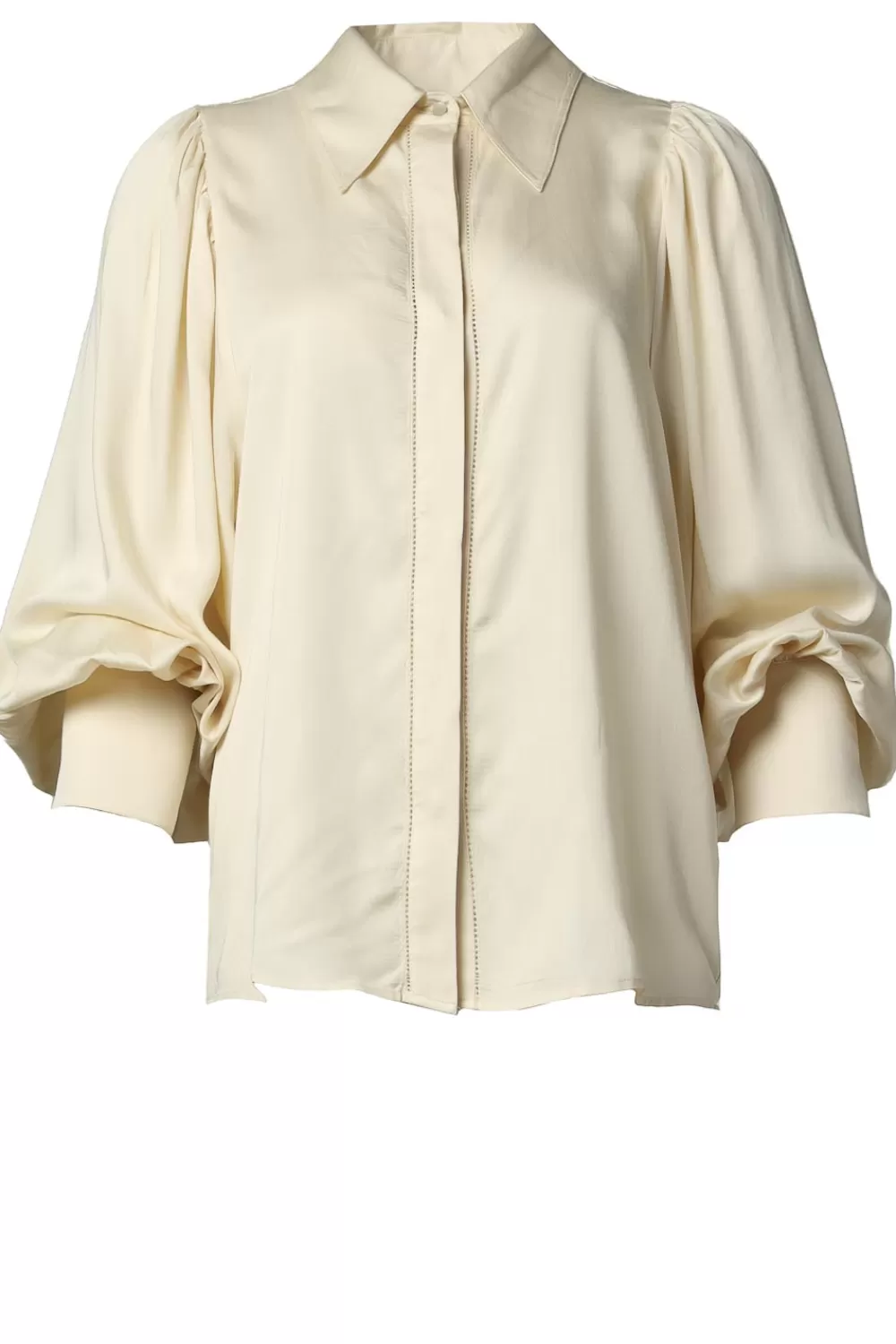 Bloezen & Tops<Stella Bos Blouse Met Ballonmouwen Phily | Natuurlijk