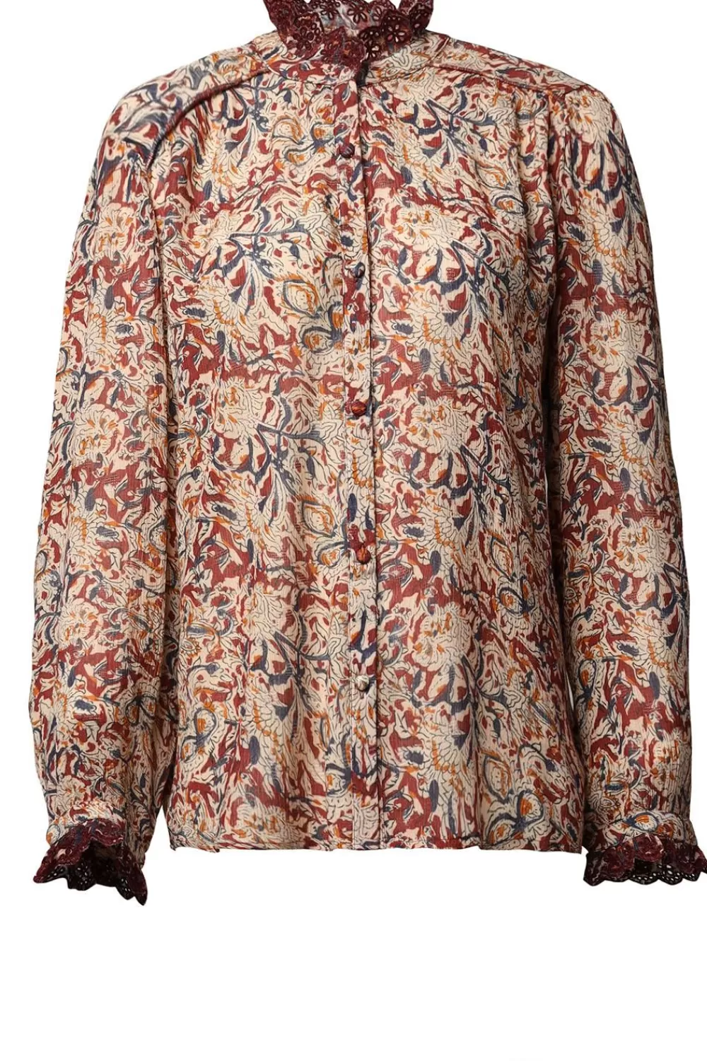 Bloezen & Tops<Louizon Blouse Met Print Exela | Bordeaux