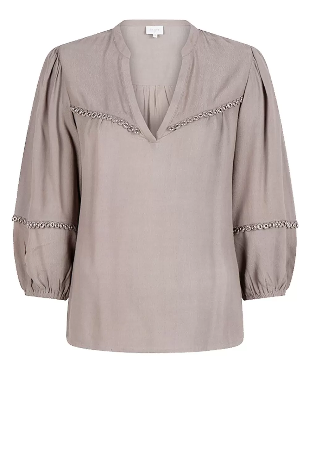 Bloezen & Tops<Dante 6 Blouse Met Ringdetails Vale | Beige