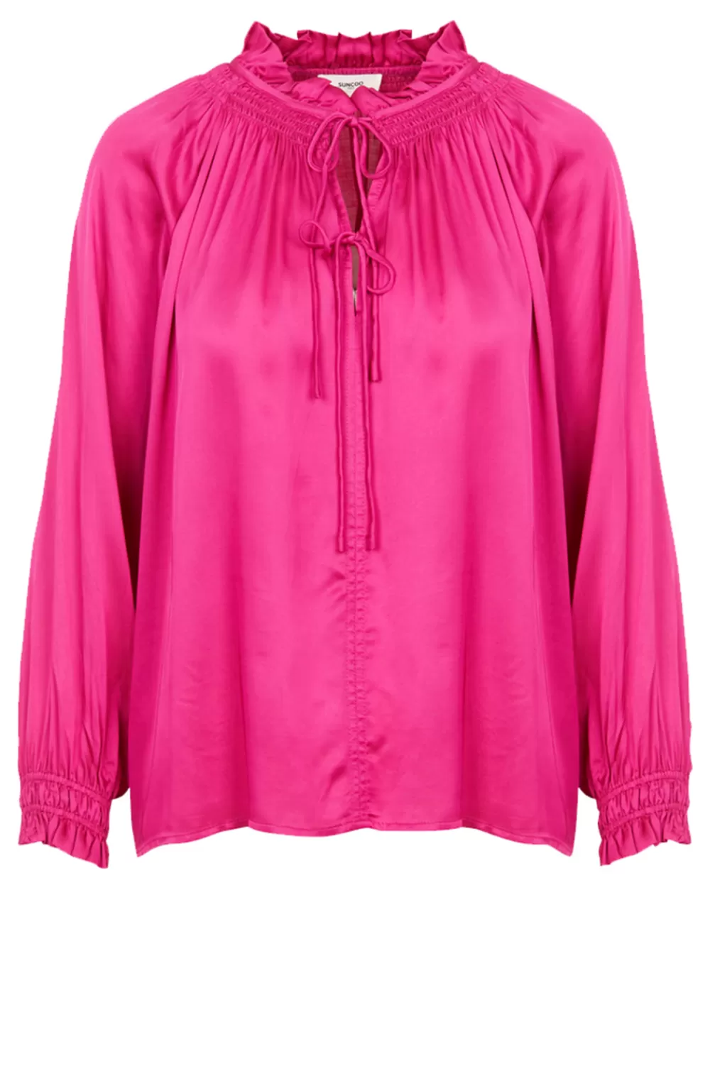 Bloezen & Tops<Zoncoo Blouse Met Satijnlook Lea | Roze