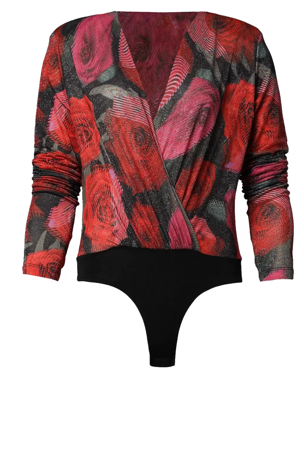 Bloezen & Tops<Silvia Heach Body Met Rozenprint Kim | Rood