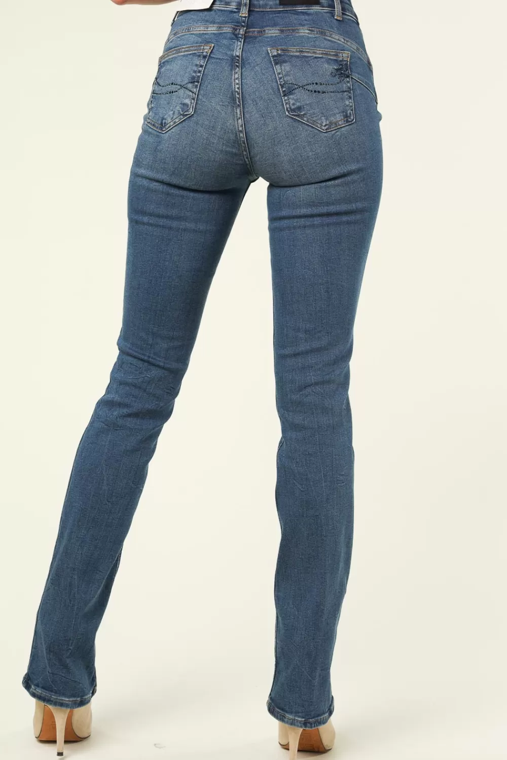 Broeken & Jumpsuits<Liu Jo Bootcut Jeans Met Hoge Taille L34 Zita | Blauw