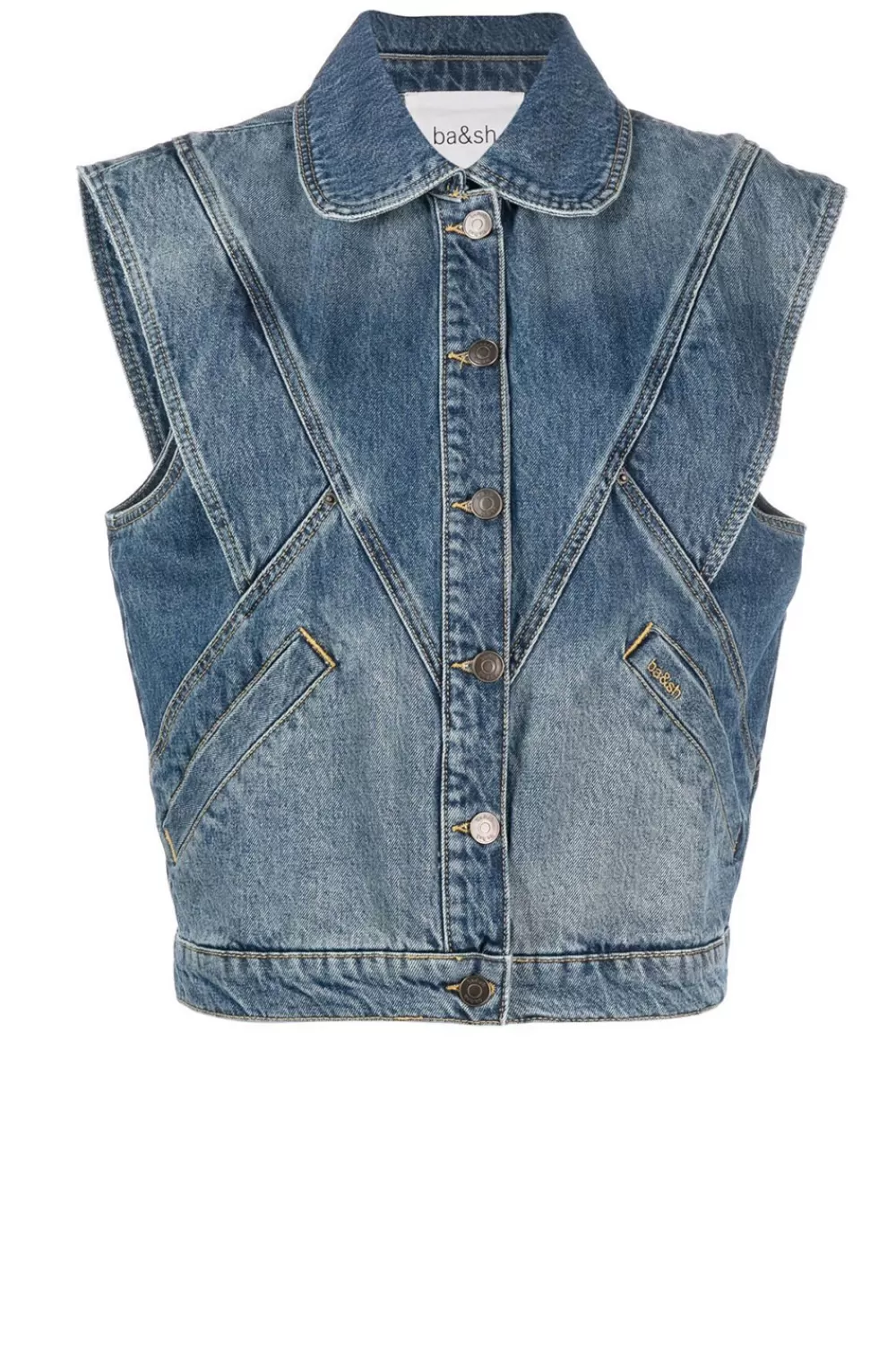 Jassen En Blazers<ba&sh Denim Gilet Max | Blauw