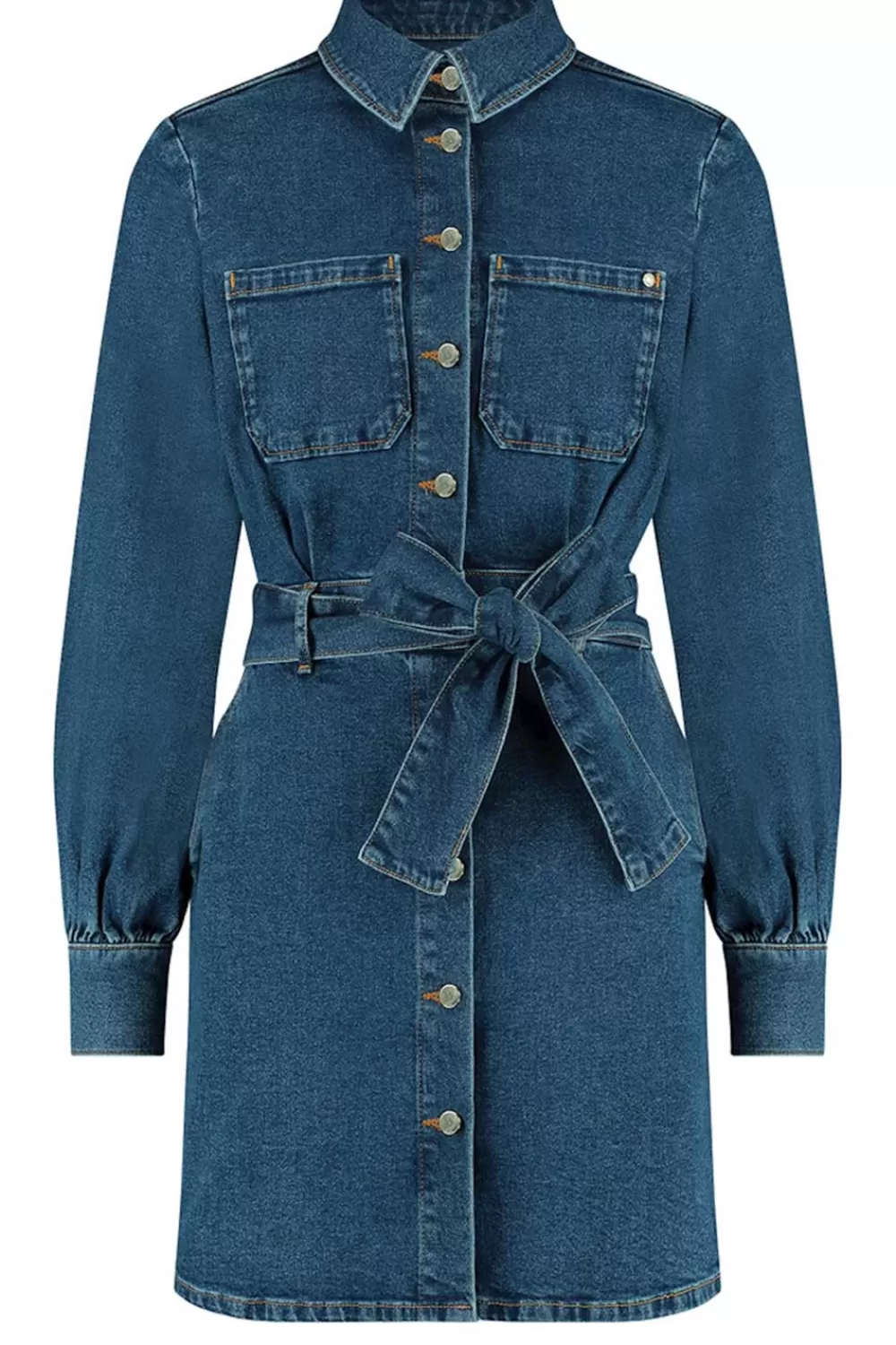 Jurkjes & Rokken<Vrije vogel Denim Jurkje Roxy | Blauw