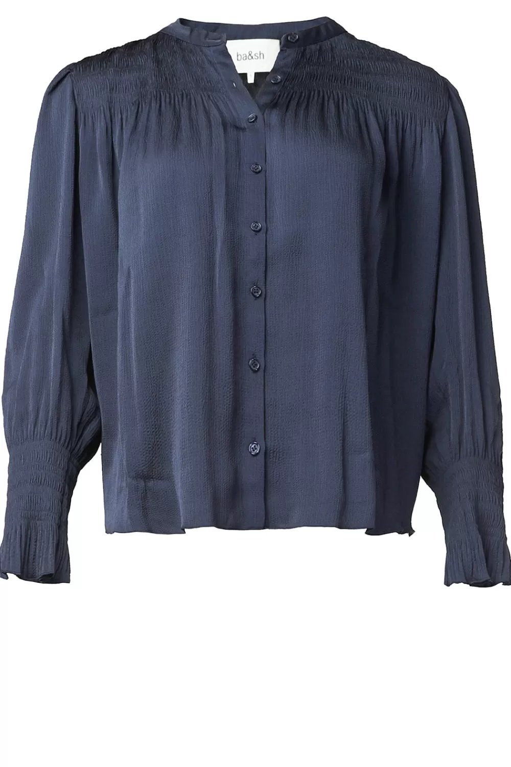 Bloezen & Tops<ba&sh Geplooide Blouse Krizy | Blauw