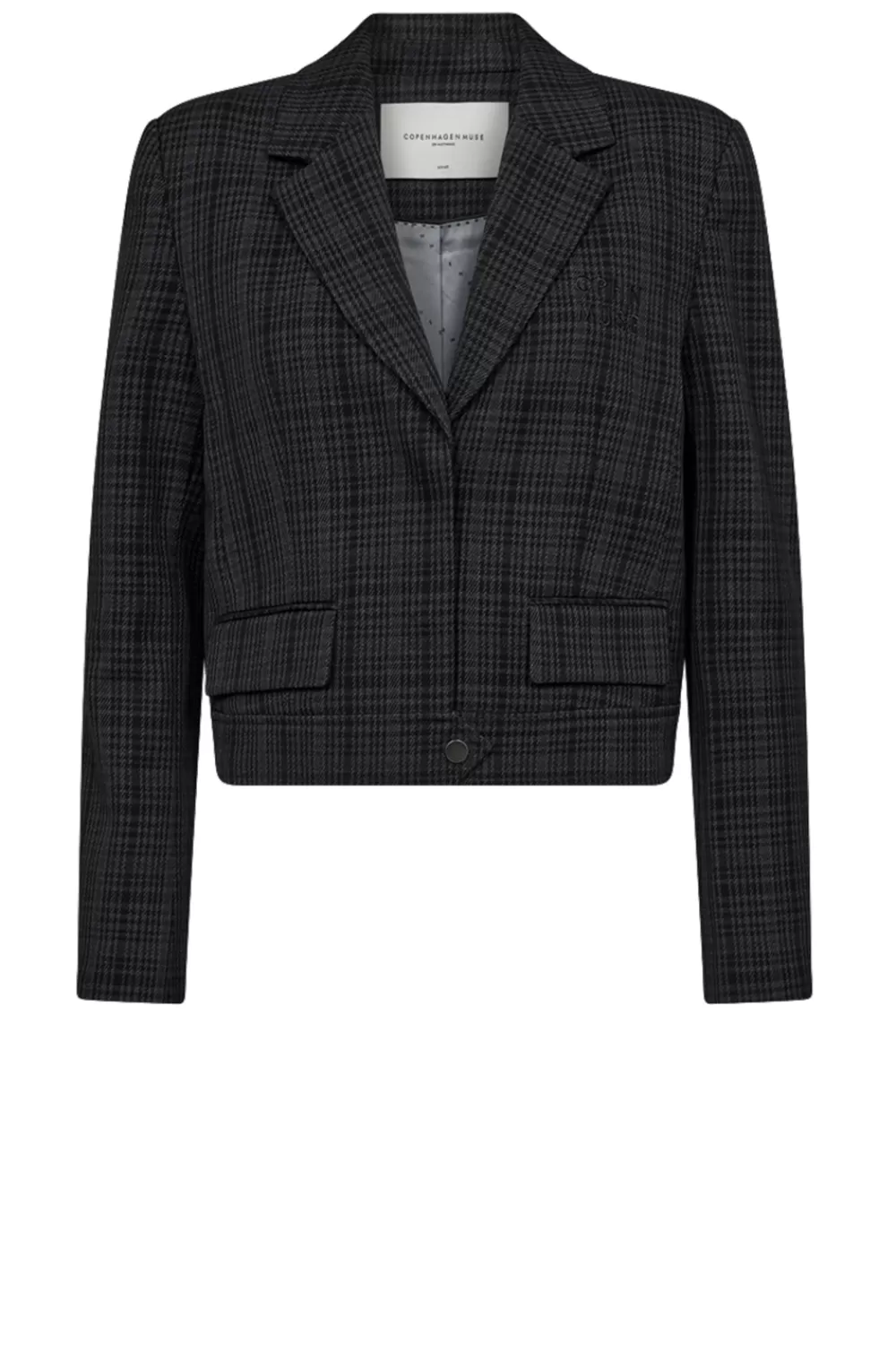 Jassen En Blazers<Kopenhagen Muze Geruite Cropped Blazer Tailor | Groente