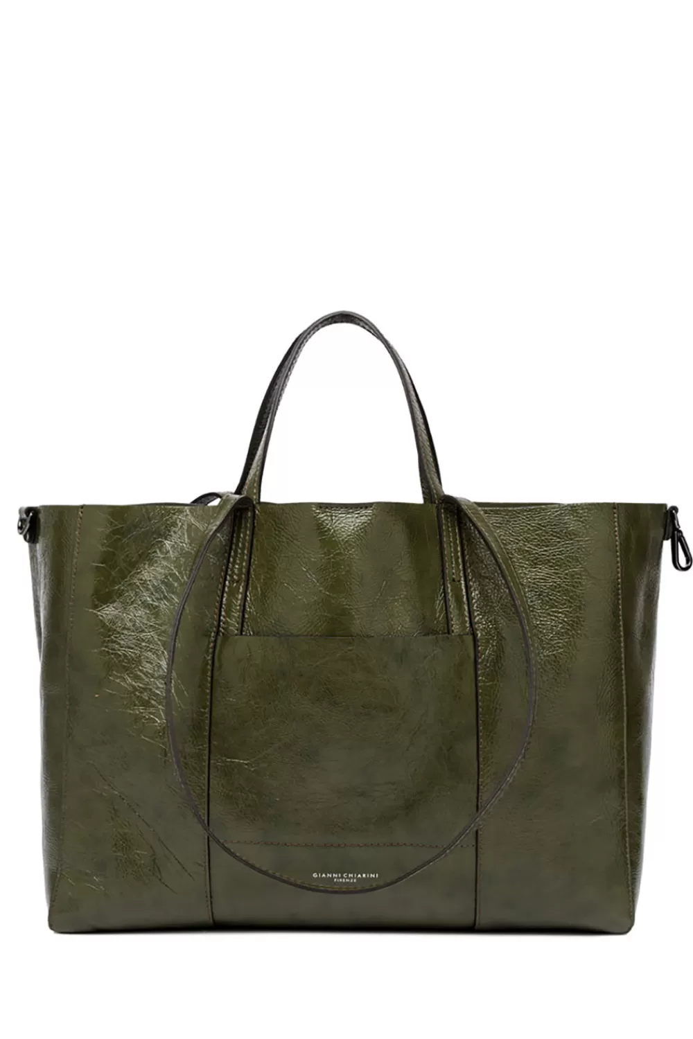 Tassen<Gianni Chiarini Lakleren Shopper Superlight | Groente