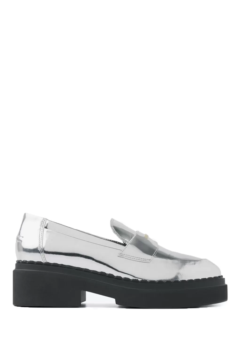 Schoenen<Nubik Leren Loafers Frankie | Zilver