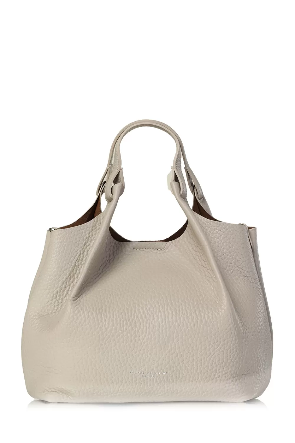 Tassen<Gianni Chiarini Leren Schoudertas Dua Medium | Beige