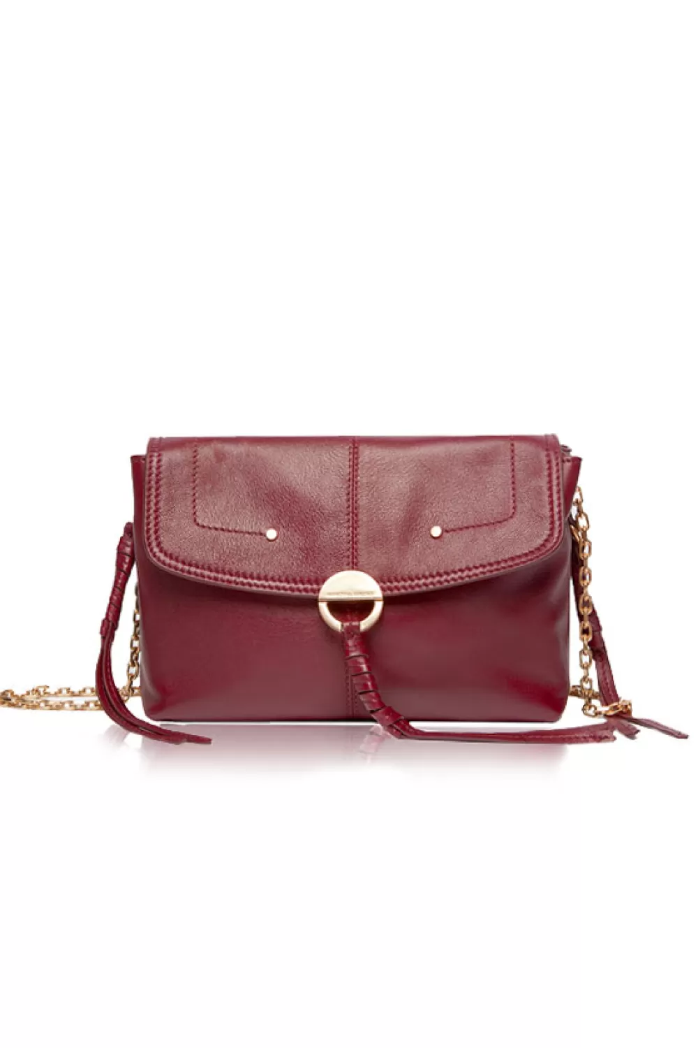 Tassen<Vanessa Bruno Leren Schoudertas Othilia Small | Bordeaux