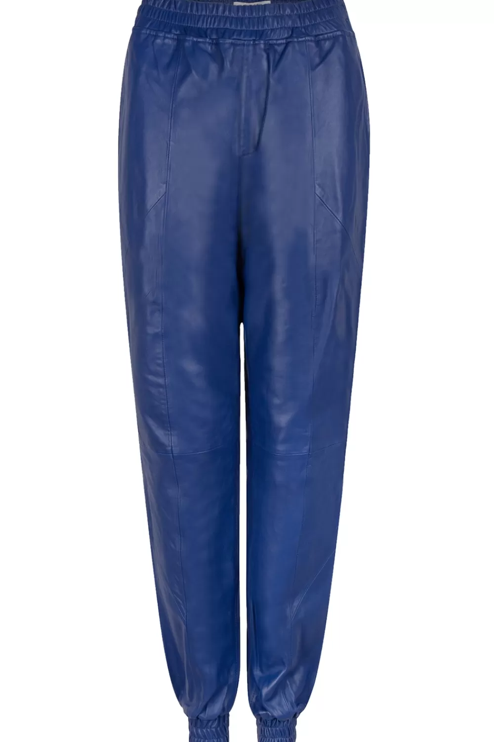 Broeken & Jumpsuits<Dante 6 Leren Stretchjogger Kuno | Blauw