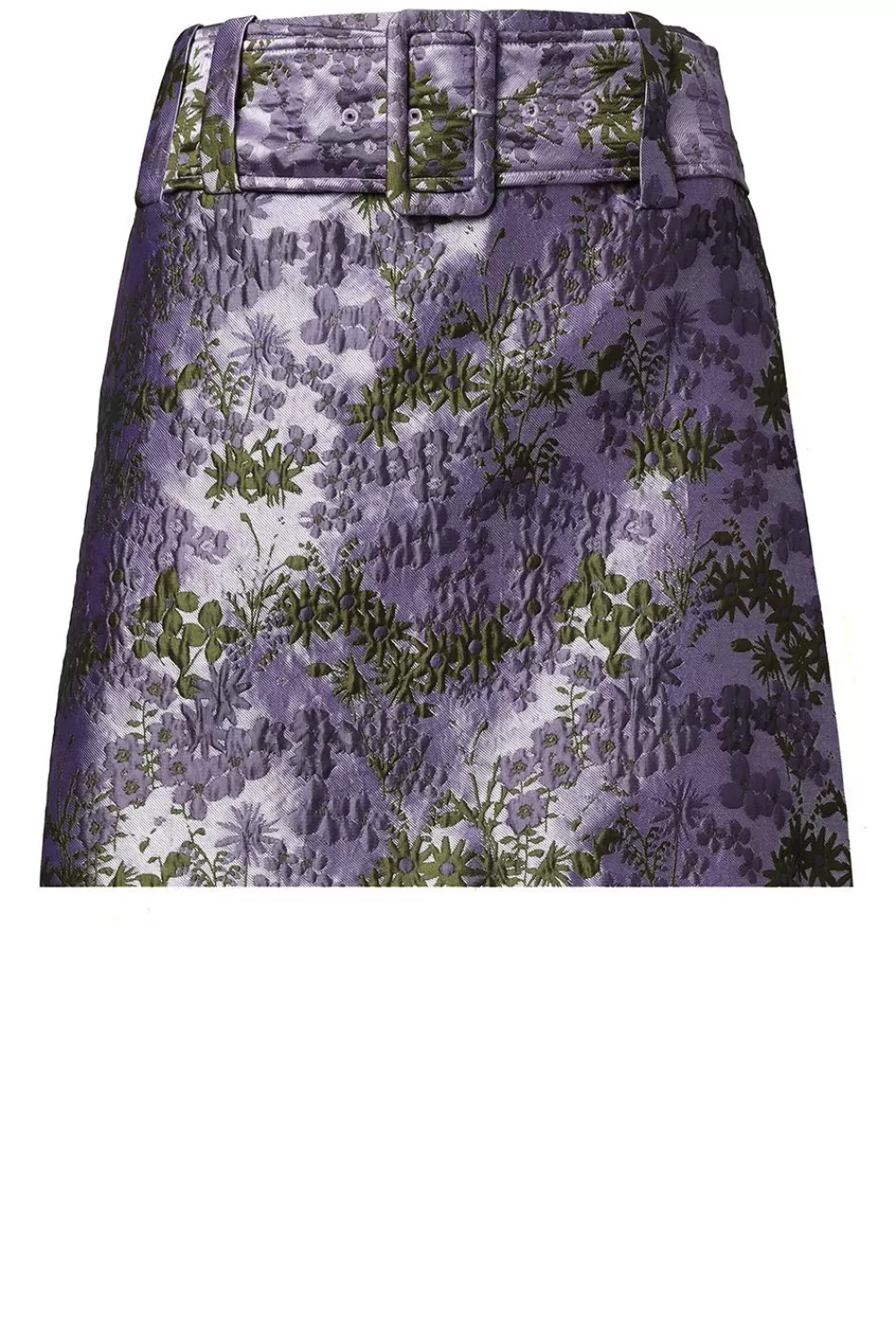 Jurkjes & Rokken<Silvia Heach Luxe Jacquard Rok Met Riem Mila | Paars