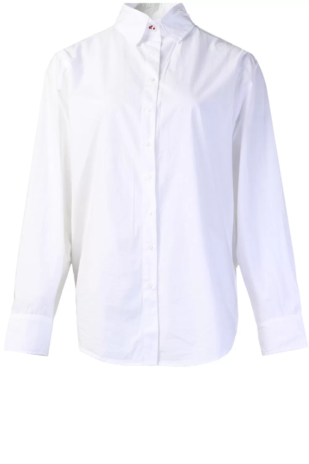 Bloezen & Tops<Ogenblik Amsterdam Poplin Blouse Iconisch | Wit