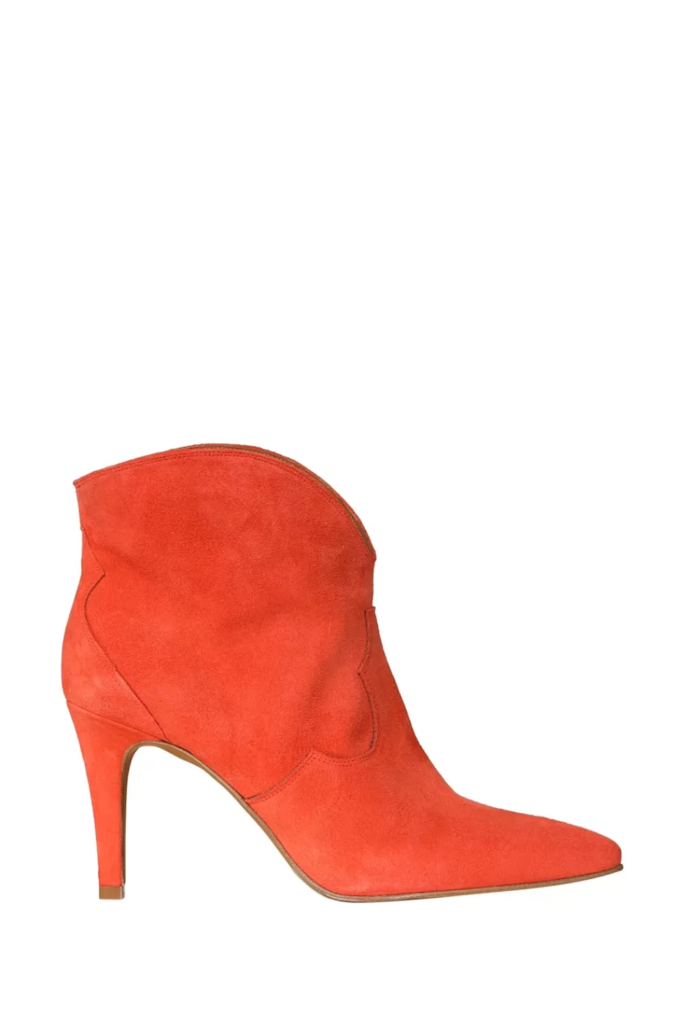 Schoenen<Toraal Suede Enkellaarsjes Soraya | Oranje