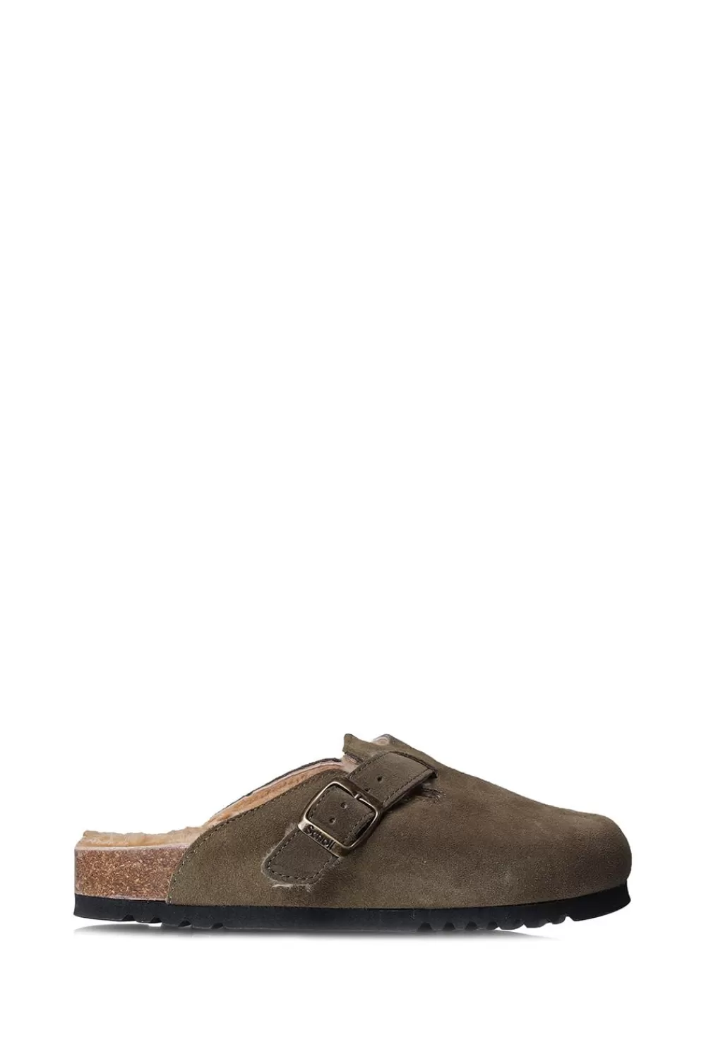 Schoenen<Scholl Suede Sandalen Met Schapenwol Fae | Groente