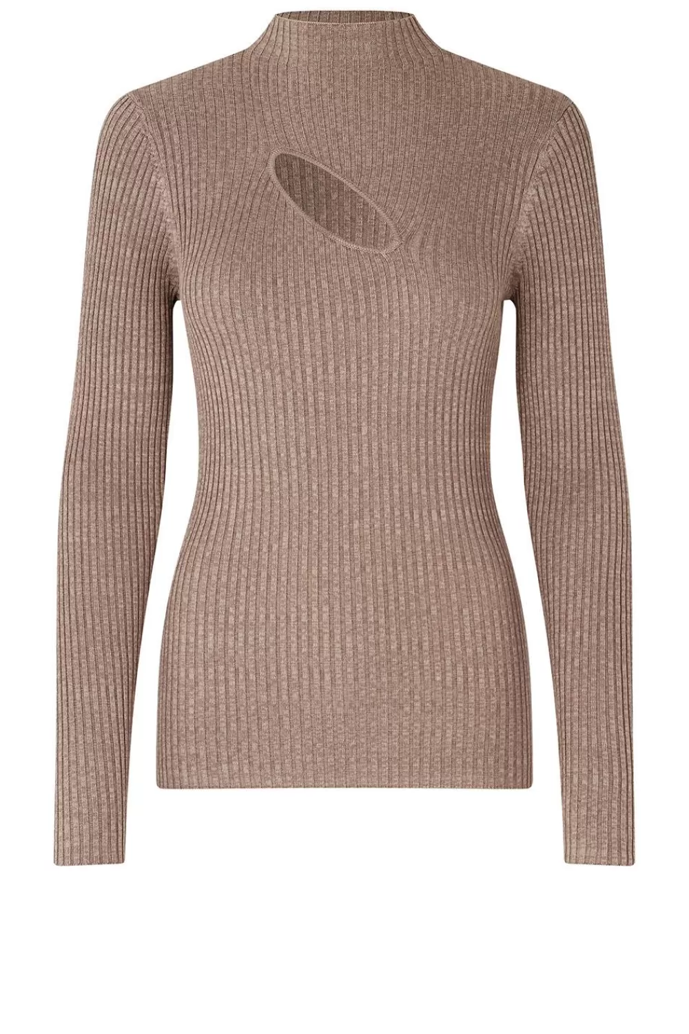 Bloezen & Tops<Tweede vrouwtje Top Met Uitsnede Sanka | Beige