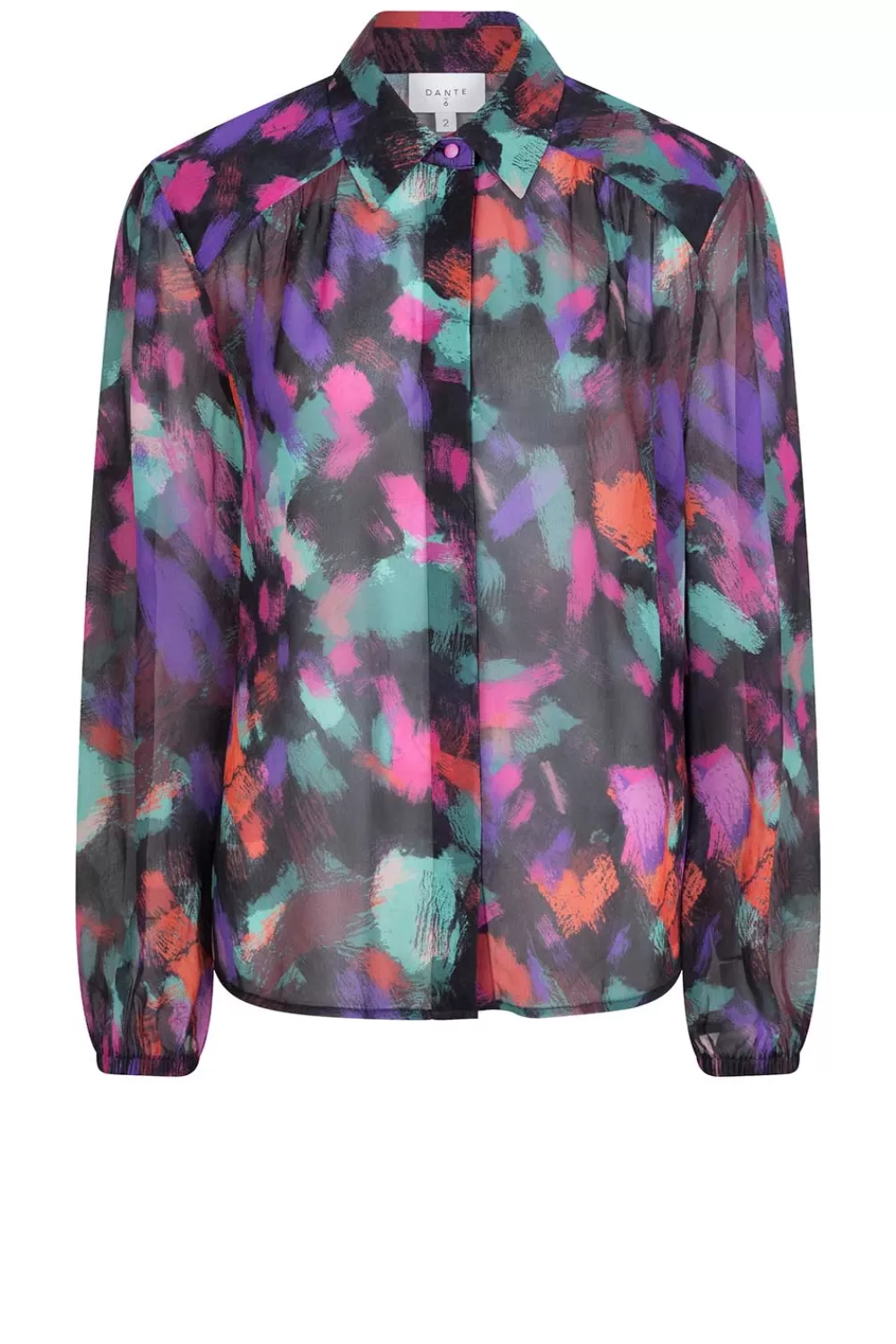 Bloezen & Tops<Dante 6 Transparante Blouse Met Print Almira | Multi