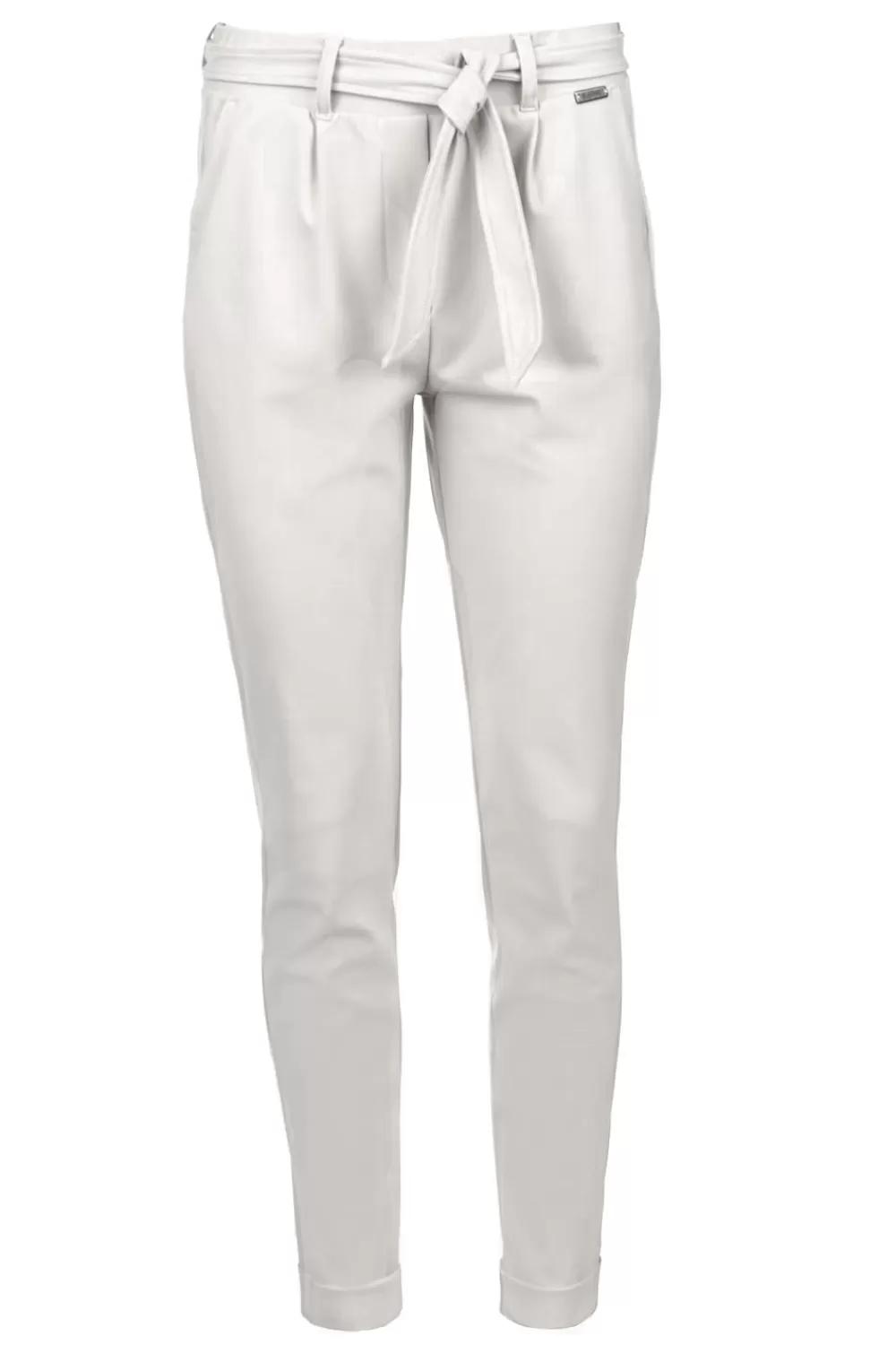 Broeken & Jumpsuits<D-ETOILES CASIOPE Travelwear Broek Met Strikceintuur Antigua | Cement