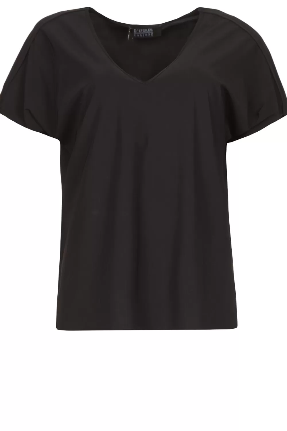 Bloezen & Tops<D-ETOILES CASIOPE Travelwear T-Shirt Alizee | Zwart