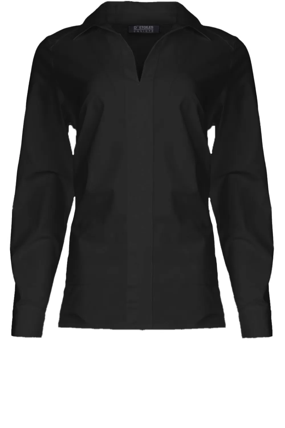 Bloezen & Tops<D-ETOILES CASIOPE Travelwearblouse Veritas | Zwart