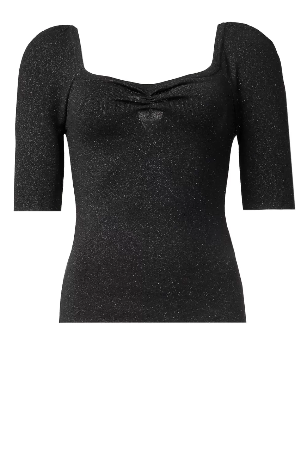 Bloezen & Tops<Liu Jo Tricot Top Met Lurex Dafne | Zwart