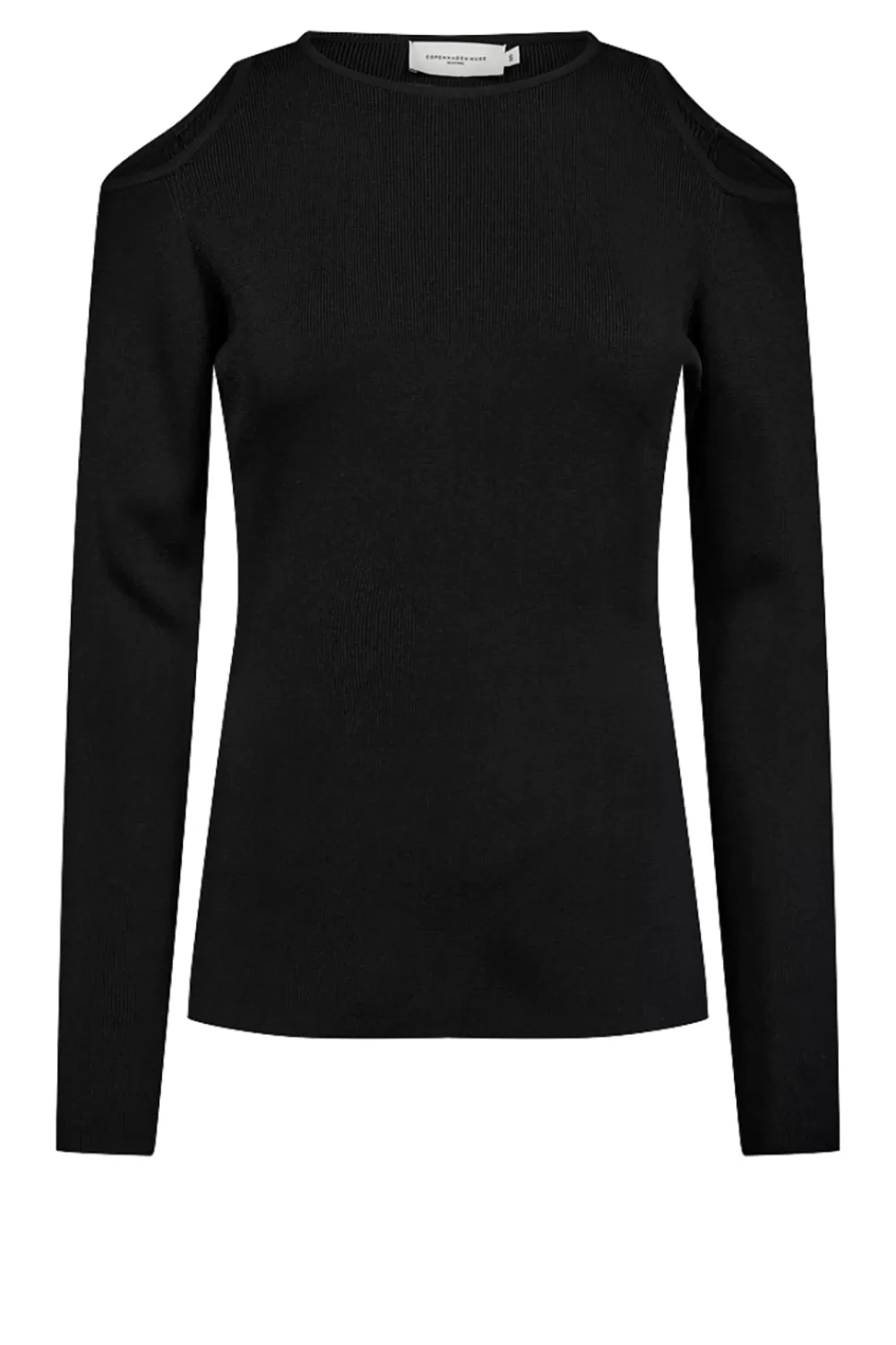 Bloezen & Tops<Kopenhagen Muze Tricot Top Met Uitsparingen Boo | Zwart