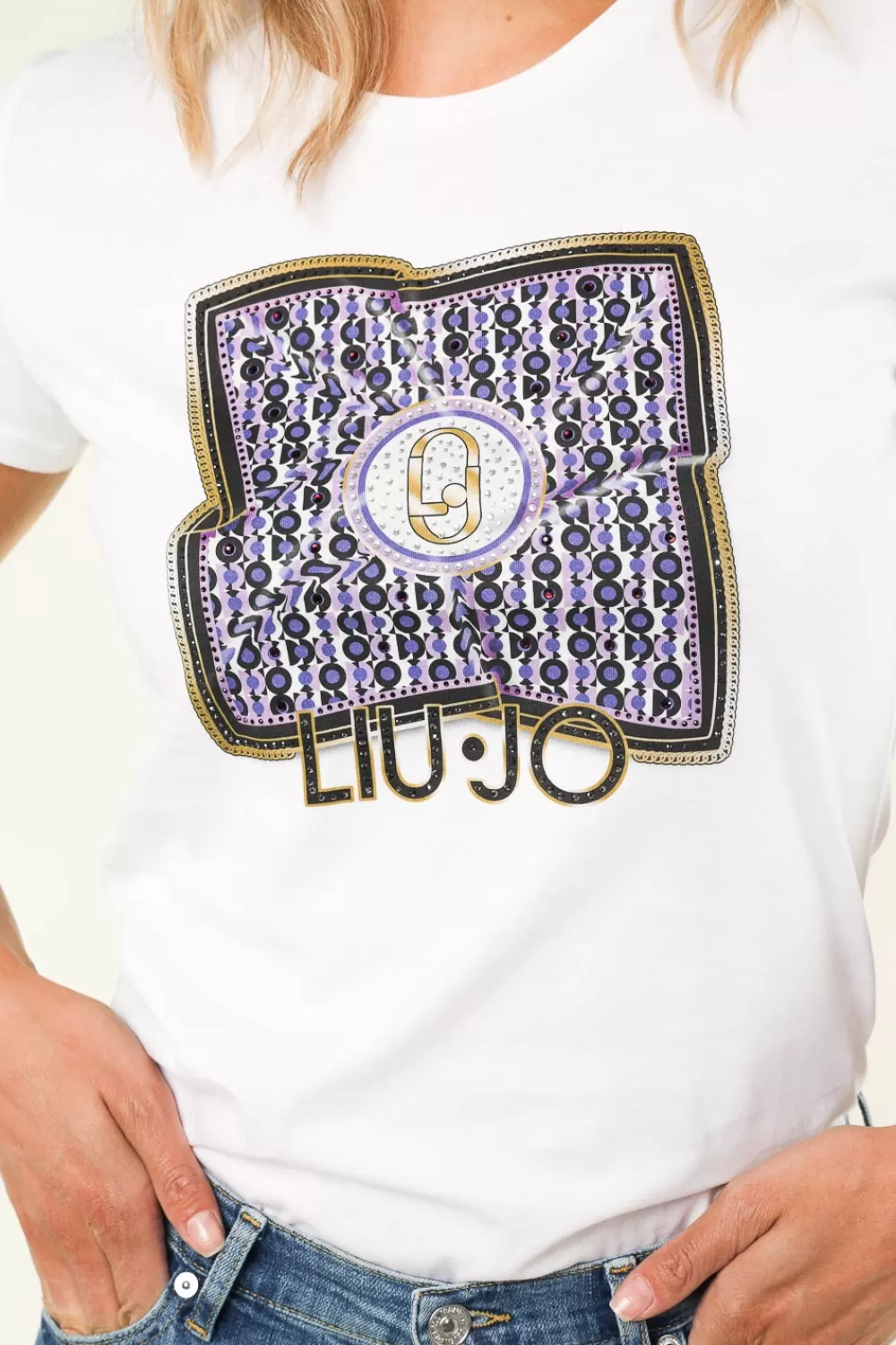 Bloezen & Tops<Liu Jo T-Shirt Met Print Lilly | Wit