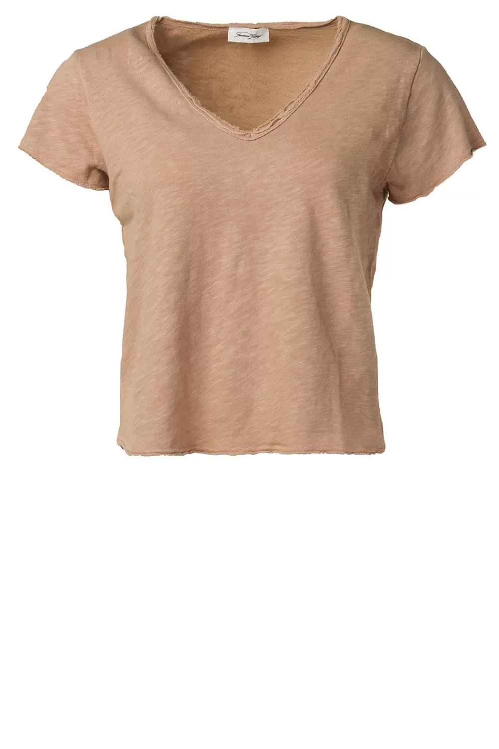 Bloezen & Tops<Amerikaanse vintage T-Shirt Met V-Hals Sonoma | Beige