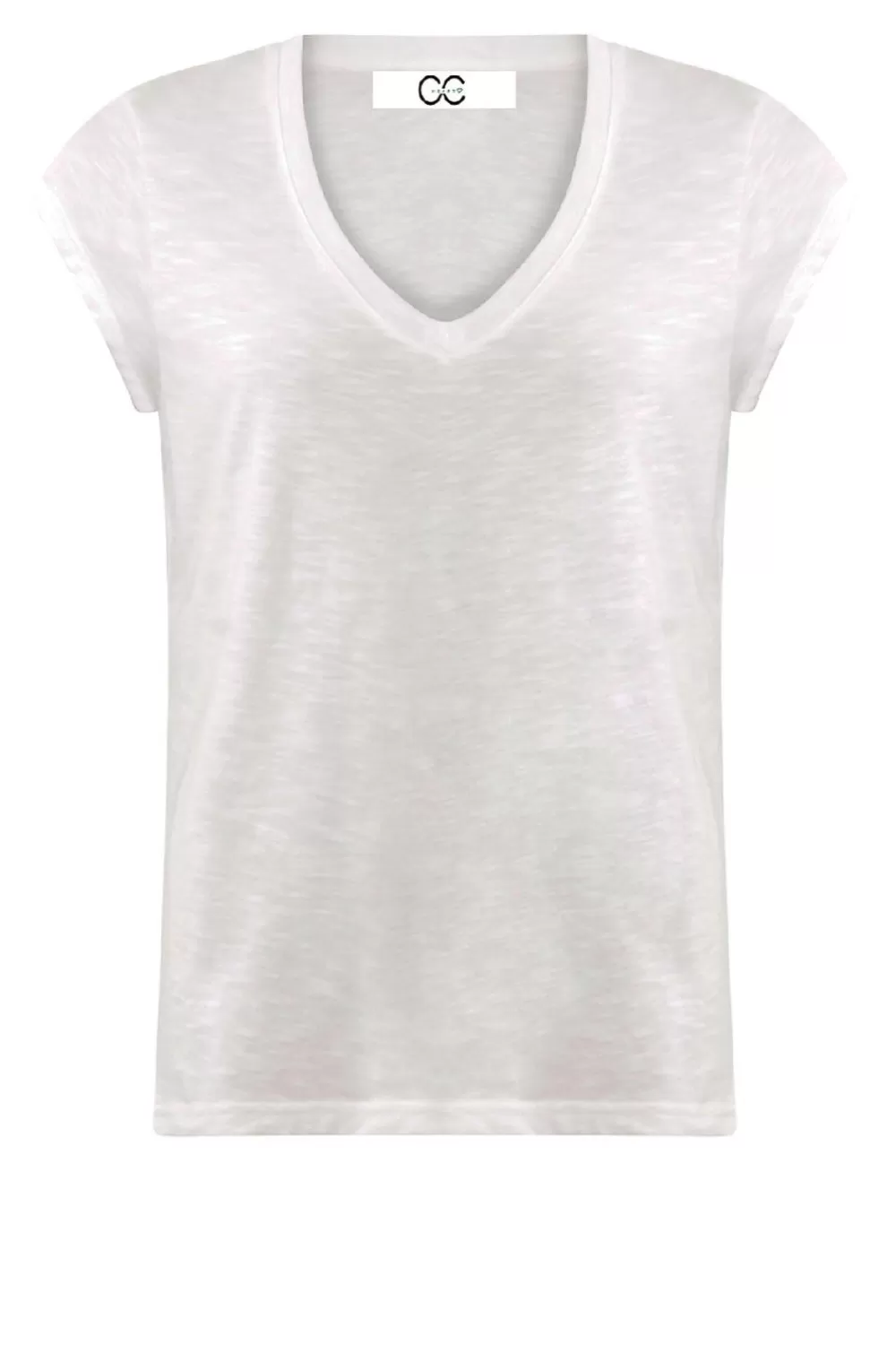 Bloezen & Tops<CC Hart T-Shirt Met V-Hals Vera | Wit