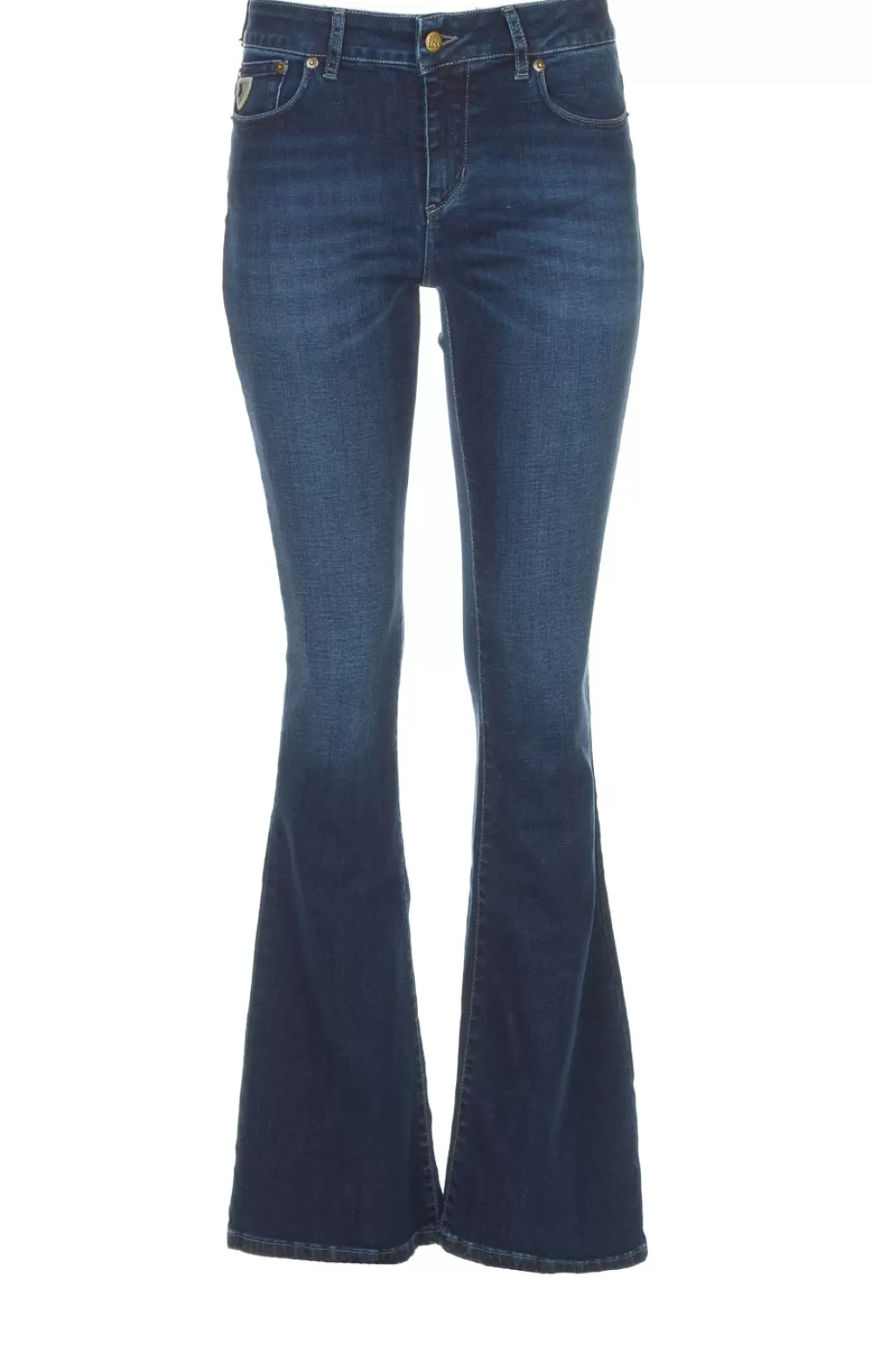 Broeken & Jumpsuits<Loïs Jeans Uitlopende Jeans Met Hoge Taille Raval L32 | Donkerblauw