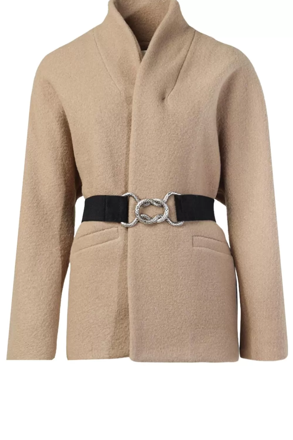 Jassen En Blazers<ba&sh Wollen Jas Met Riem Carol | Beige