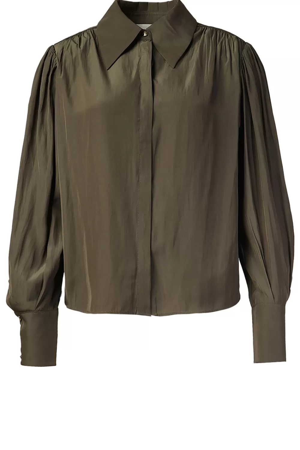 Bloezen & Tops<Berenice Zwierige Blouse Charlene | Khaki